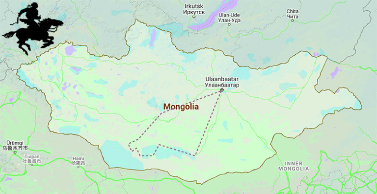 MONGOLIA TRAVEL MAPS - Gobi Desert Camel Riding - Mongolia Nomads Tours